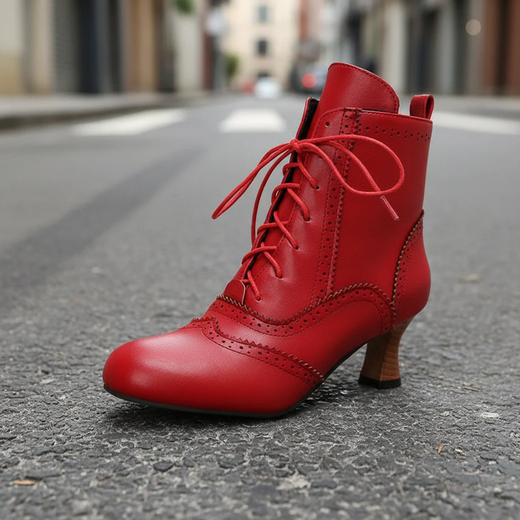 Women’s Dopamine Girl Short Boots – Comic-Con Style Winter Footwear - Image 10