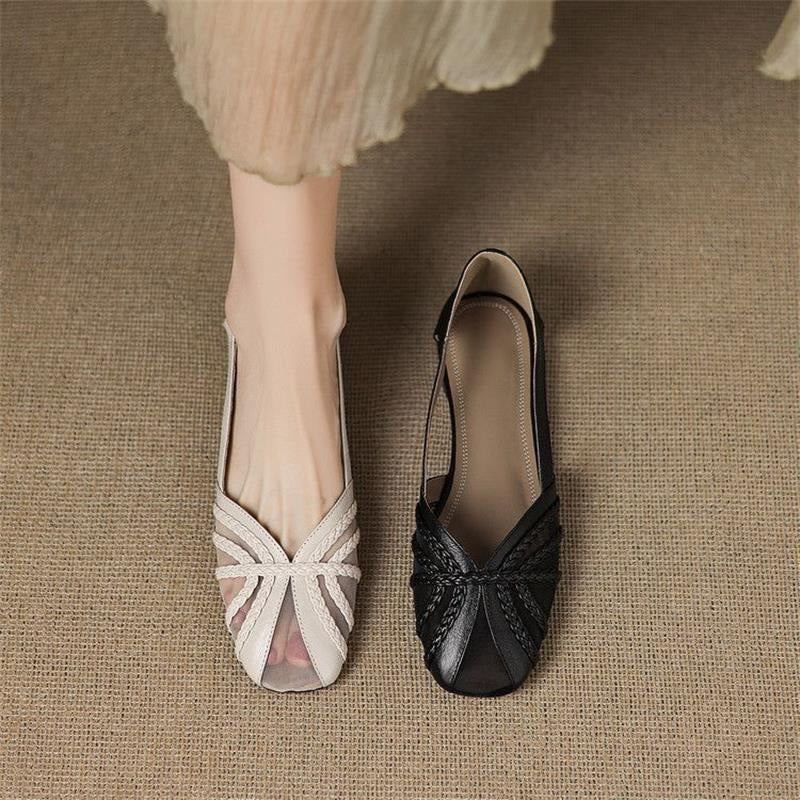 Women’s Fashion Mesh Breathable Low-Heel Versatile Sandals - Image 3