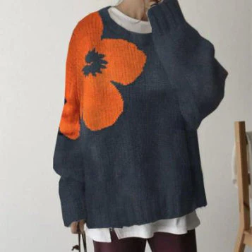 Women’s Fashionable Pullover Sweater Top | Cozy Everyday Knit - Image 14