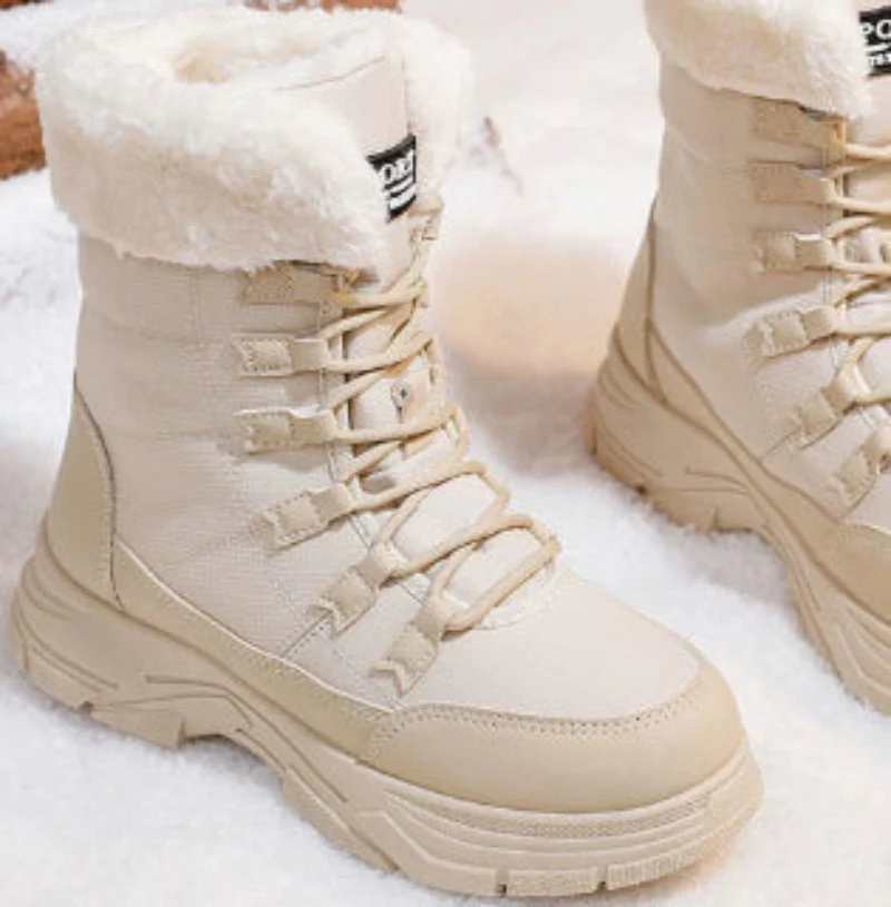 Women’s Fleece-Lined Chunky Sole Shoes – Warm Casual Winter Comfort Shoes - Image 3