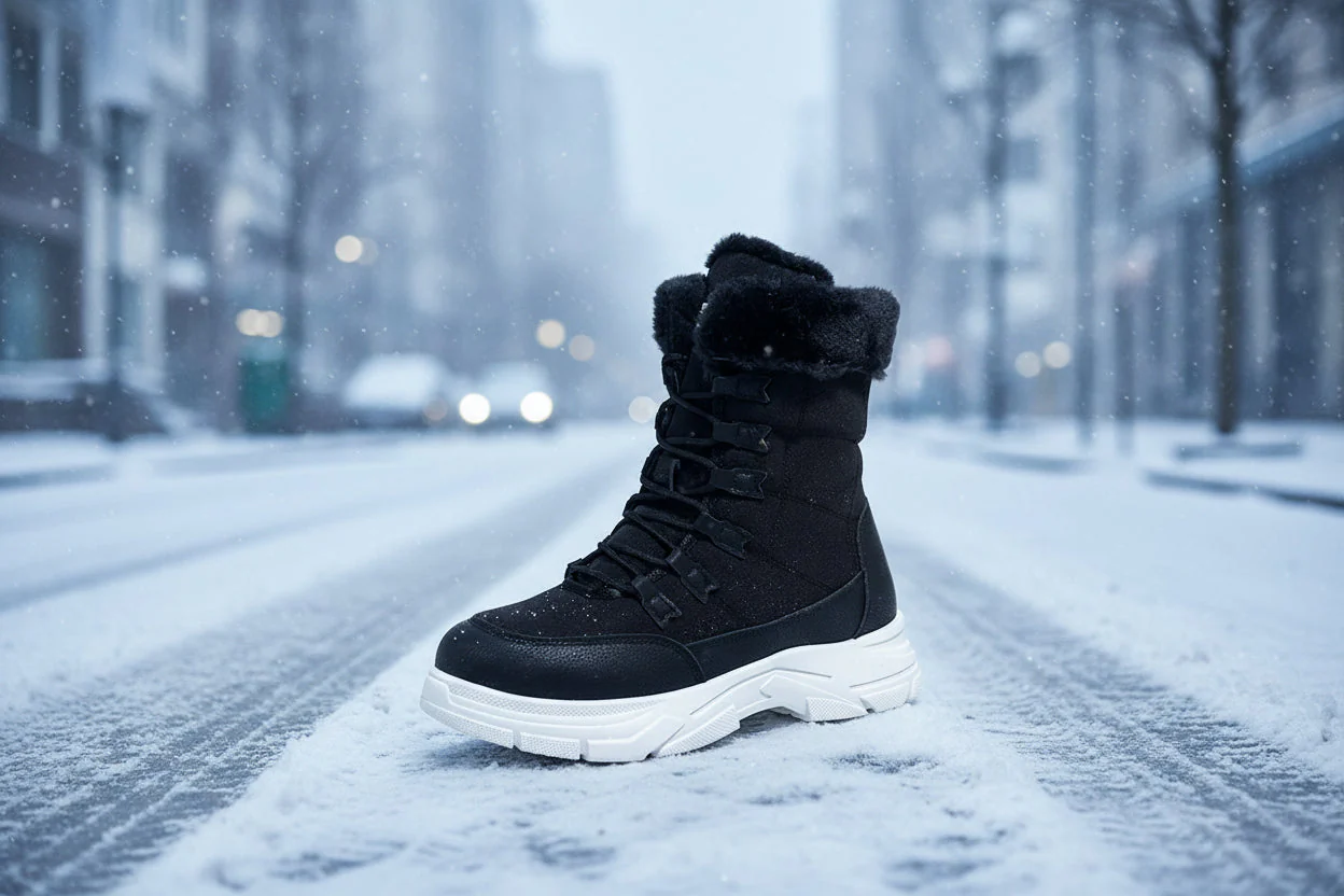 Women’s Fleece-Lined Chunky Sole Shoes – Warm Casual Winter Comfort Shoes - Image 5
