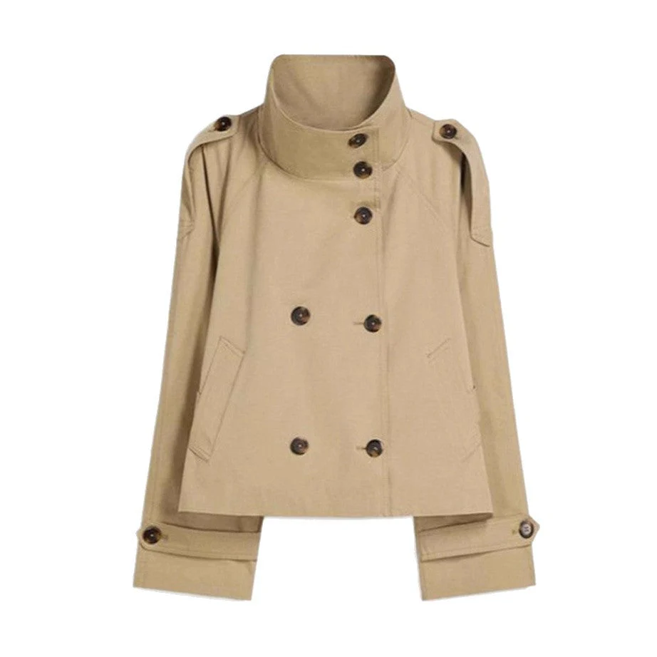 Women’s Lace-Up Waist Trench Coat - Image 6