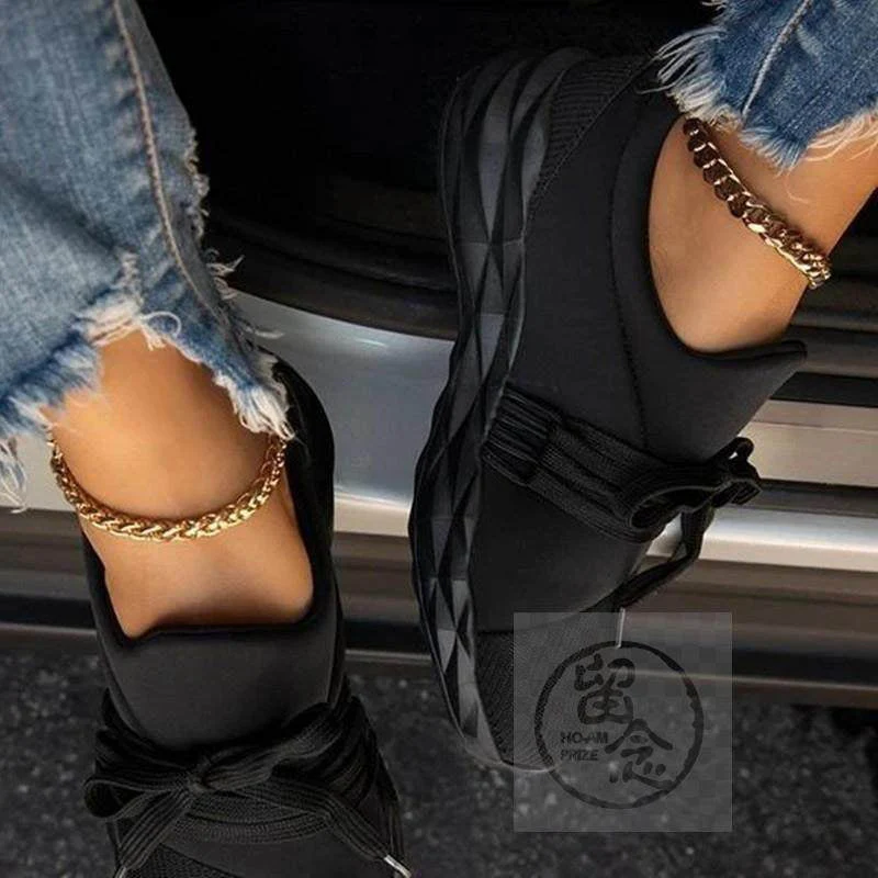 Women’s Laced Summer Sneakers – Lightweight Breathable Casual Shoes - Image 2