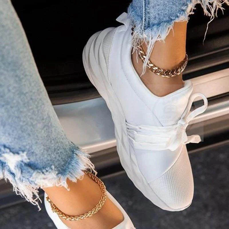 Women’s Laced Summer Sneakers – Lightweight Breathable Casual Shoes - Image 4