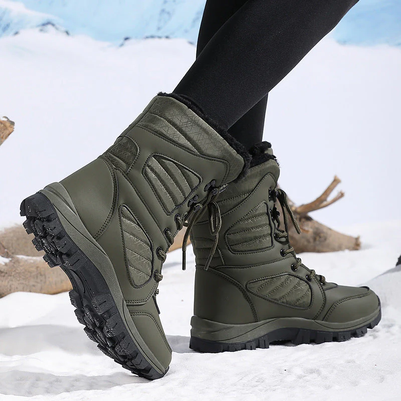 Women’s Long Wool & Velvet Snow Boots | Thickened Warm Winter Footwear - Image 6