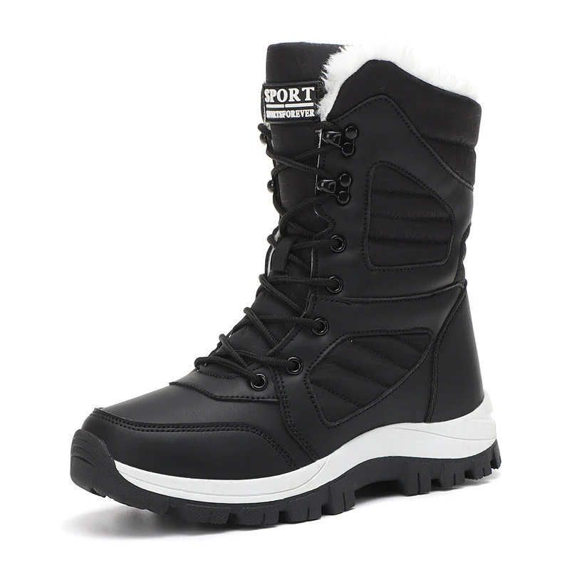 Women’s Long Wool & Velvet Snow Boots | Thickened Warm Winter Footwear - Image 7