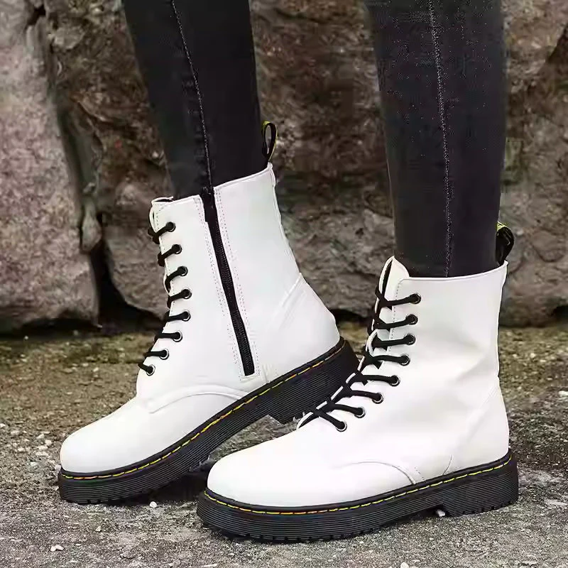 Women’s Martin Short Boots – Classic Lace-Up Ankle Boots - Image 3