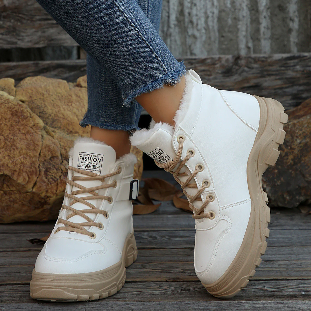Women’s Mid-Calf Fleece-Lined Winter Boots - Image 8