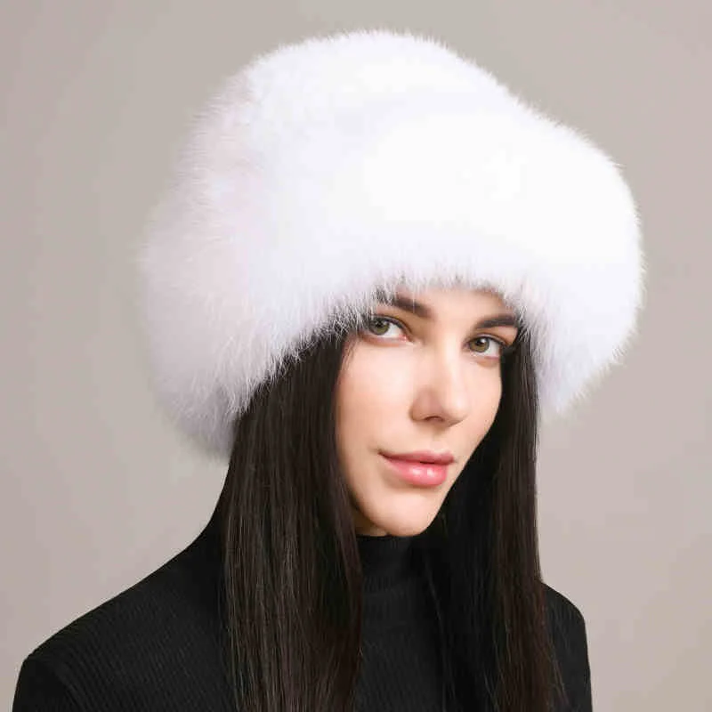 Women’s Mink Hair Winter Hat – Braided Fur Warm Elegant Beanie - Image 10