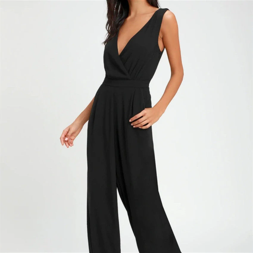 Women’s One-piece Trousers Lace Backless Deep V – High-Waisted Casual Outfit - Image 10