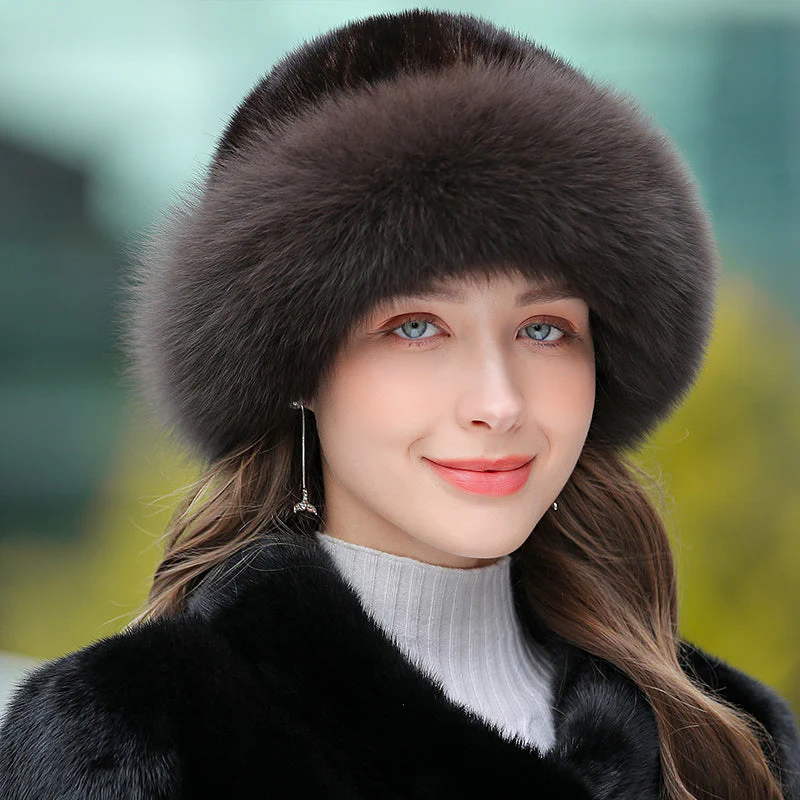Women’s Outdoor Warm Fur Hat – Winter Cold-Weather Protection Hat - Image 3