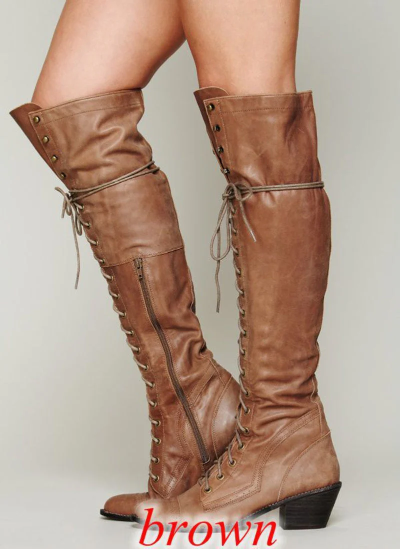 Women’s Over-the-Knee Boots – Round Toe Stylish Tall Winter Boots - Image 8