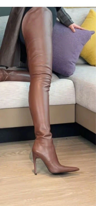 Women’s Over-the-Knee Stretch Boots – Sleek Thigh-High Fashion Boots - Image 2