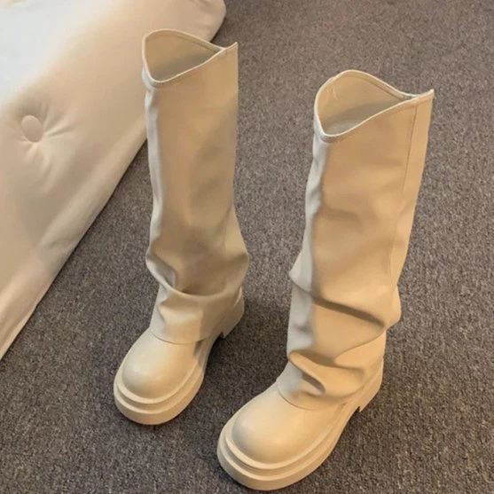 Women’s Platform Dress Boots – British Style Autumn/Winter - Image 5