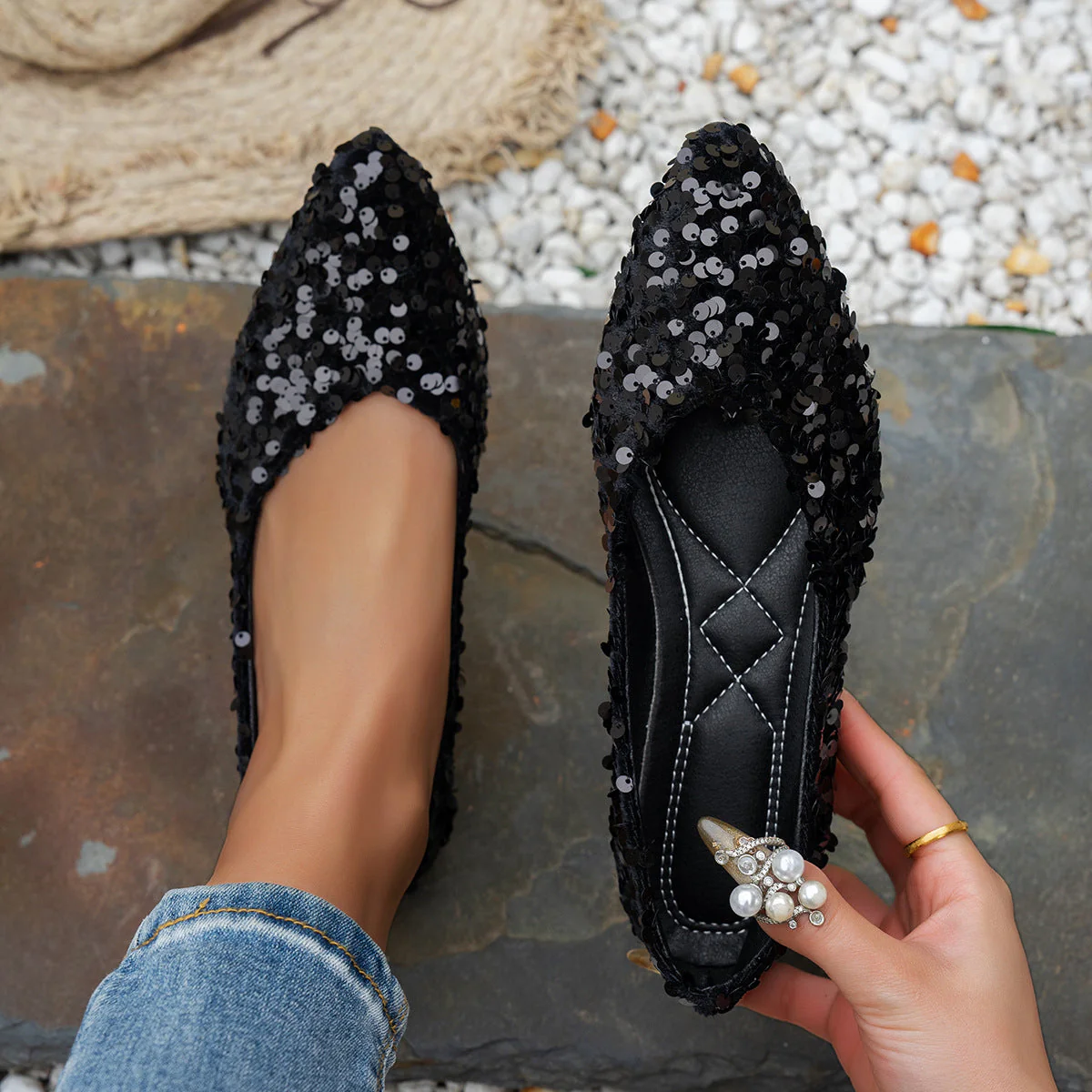 Women’s Pointed-Toe Flat Casual Shoes - Image 5