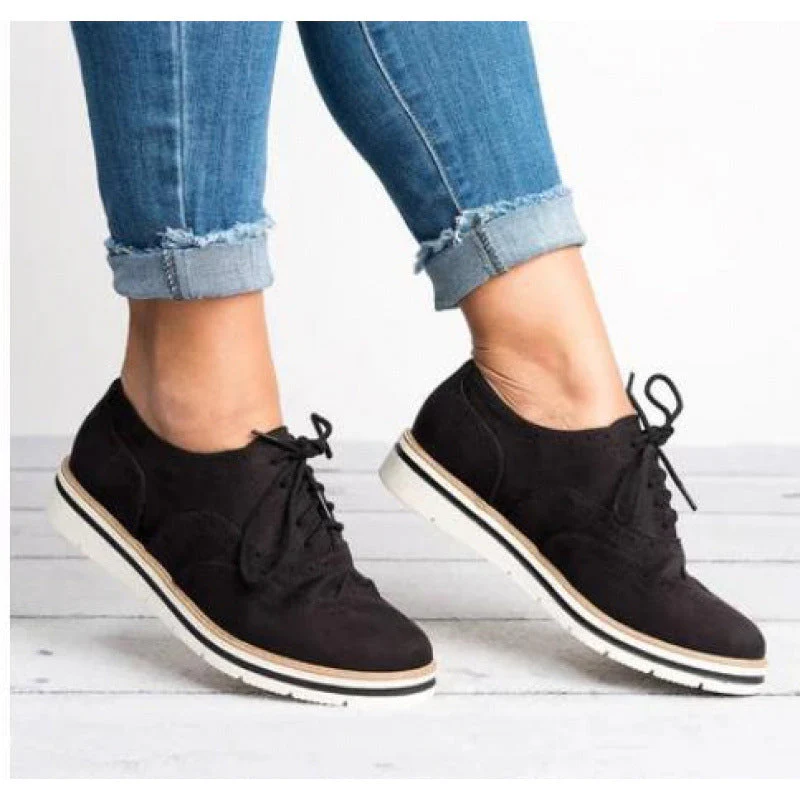 Women’s Retro British-Style Casual Shoes – Chic Everyday Sneakers - Image 2