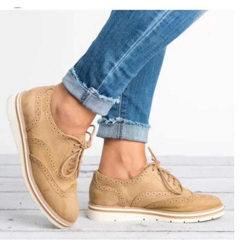 Women’s Retro British-Style Casual Shoes – Chic Everyday Sneakers - Image 4