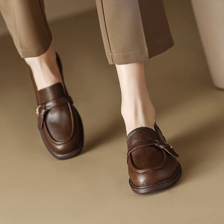 Women’s Round Toe Slip-On Casual Shoes – Low Heel Comfort - Image 3