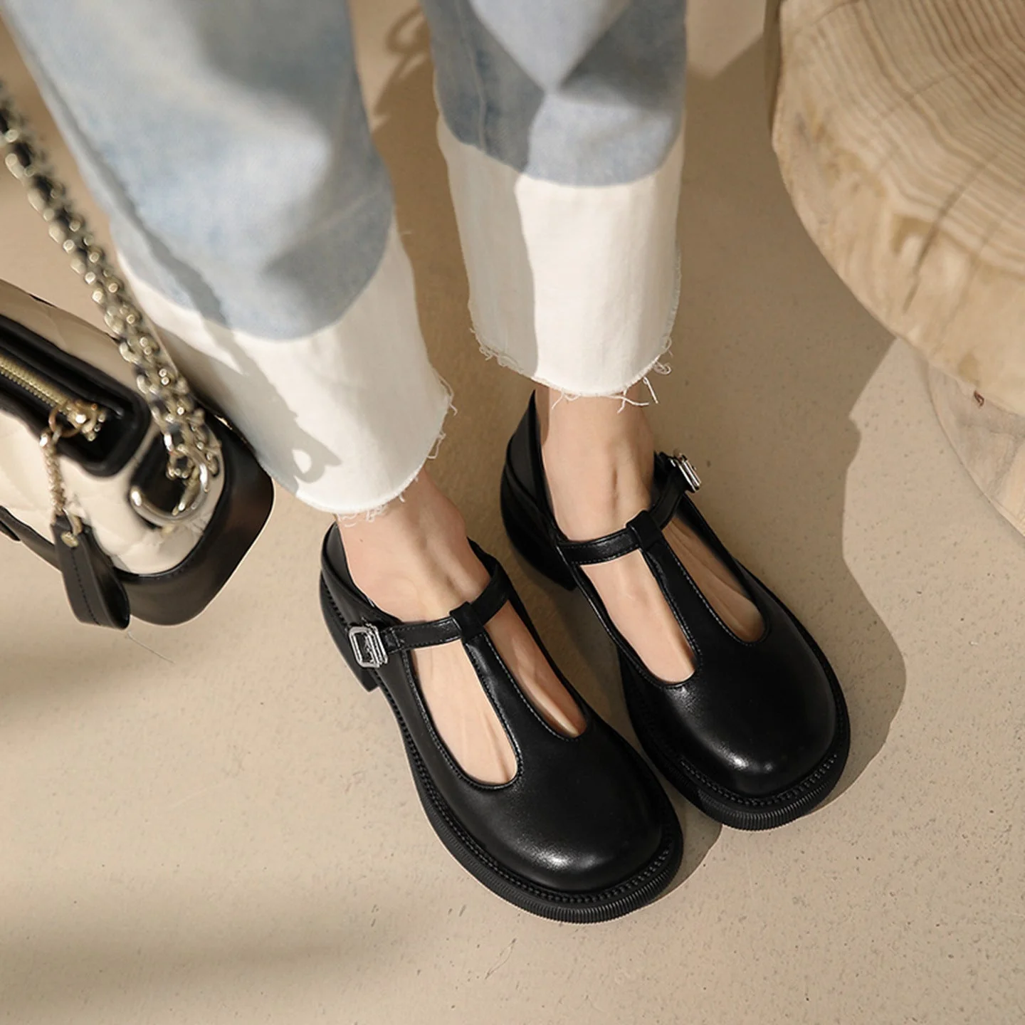 Women’s Shallow-Mouth Mary Jane Shoes - Image 7