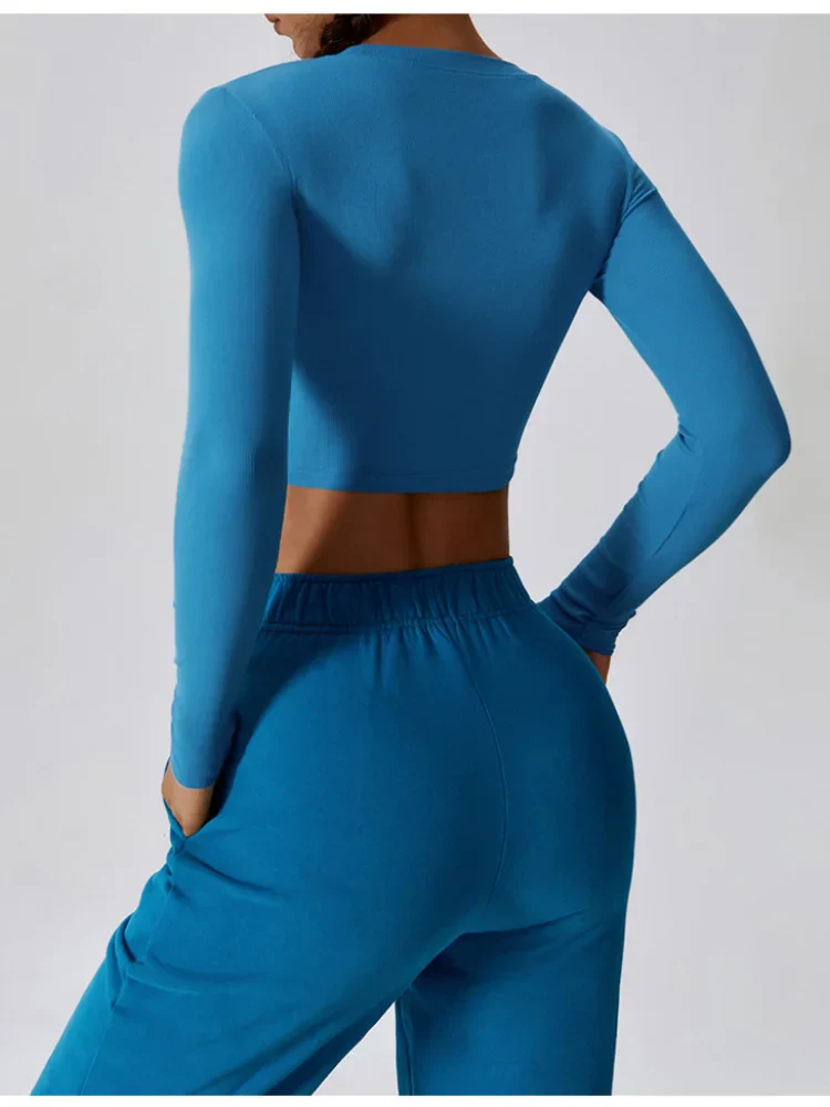 🧘‍♀️ Women’s Slim Fit Long Sleeve Yoga Top - Image 4