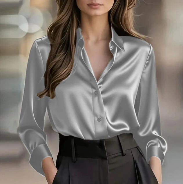 Women’s Spring-Autumn Lapel Button Shirt - Image 34