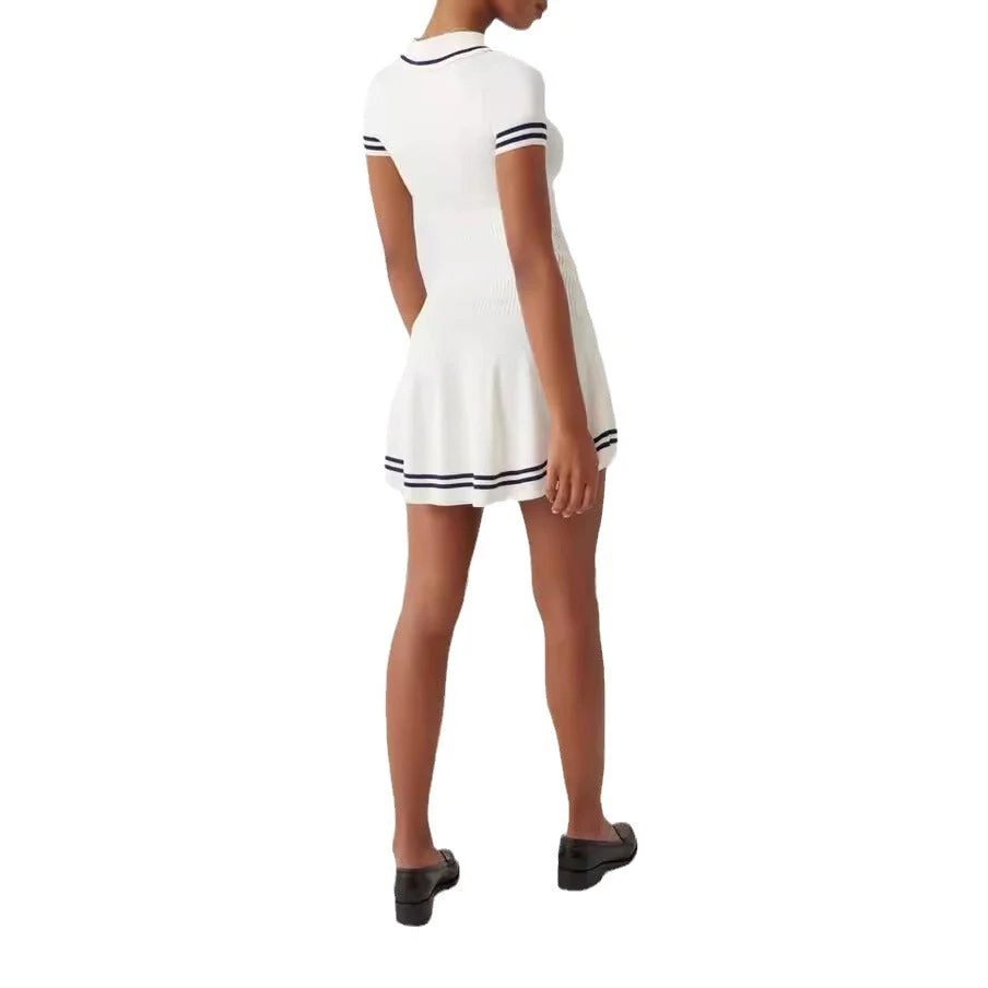 Women’s Striped Knit Midi Dress - Image 5