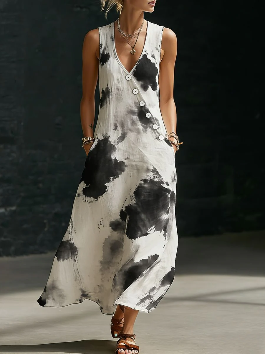 Women’s V-Neck Cross-Over Shirt and Wide-Leg Pants Set - Image 10