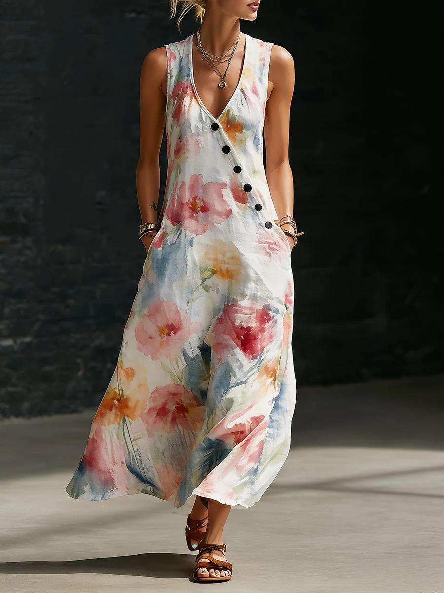 Women’s V-Neck Cross-Over Shirt and Wide-Leg Pants Set - Image 5