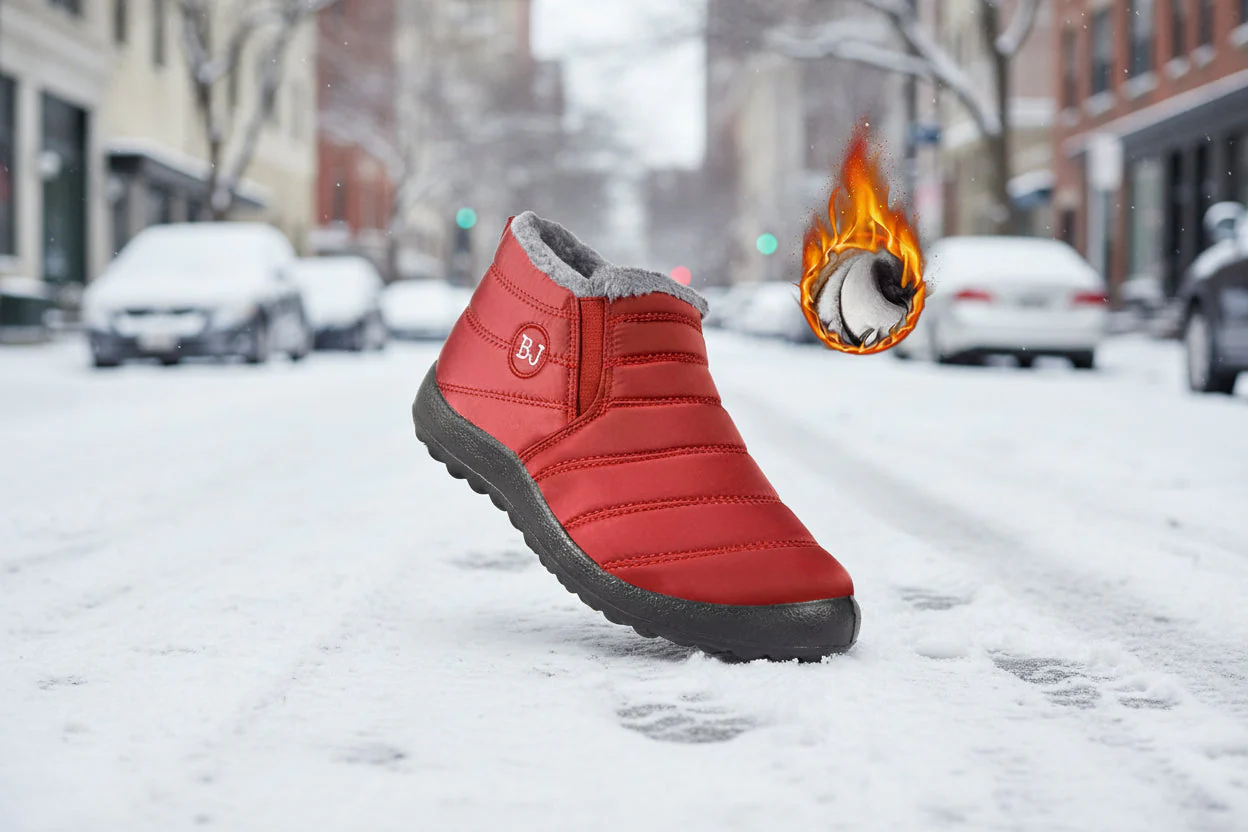 Women’s Warm Padded Lightweight Cotton Boots – Cozy Winter Non-Slip Outdoor Ankle Boots - Image 7