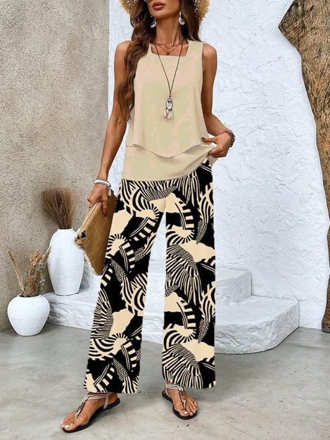 Women's 3D Print Two-Piece Vest & Pants Set – 12 Prints S–5XL - Image 17