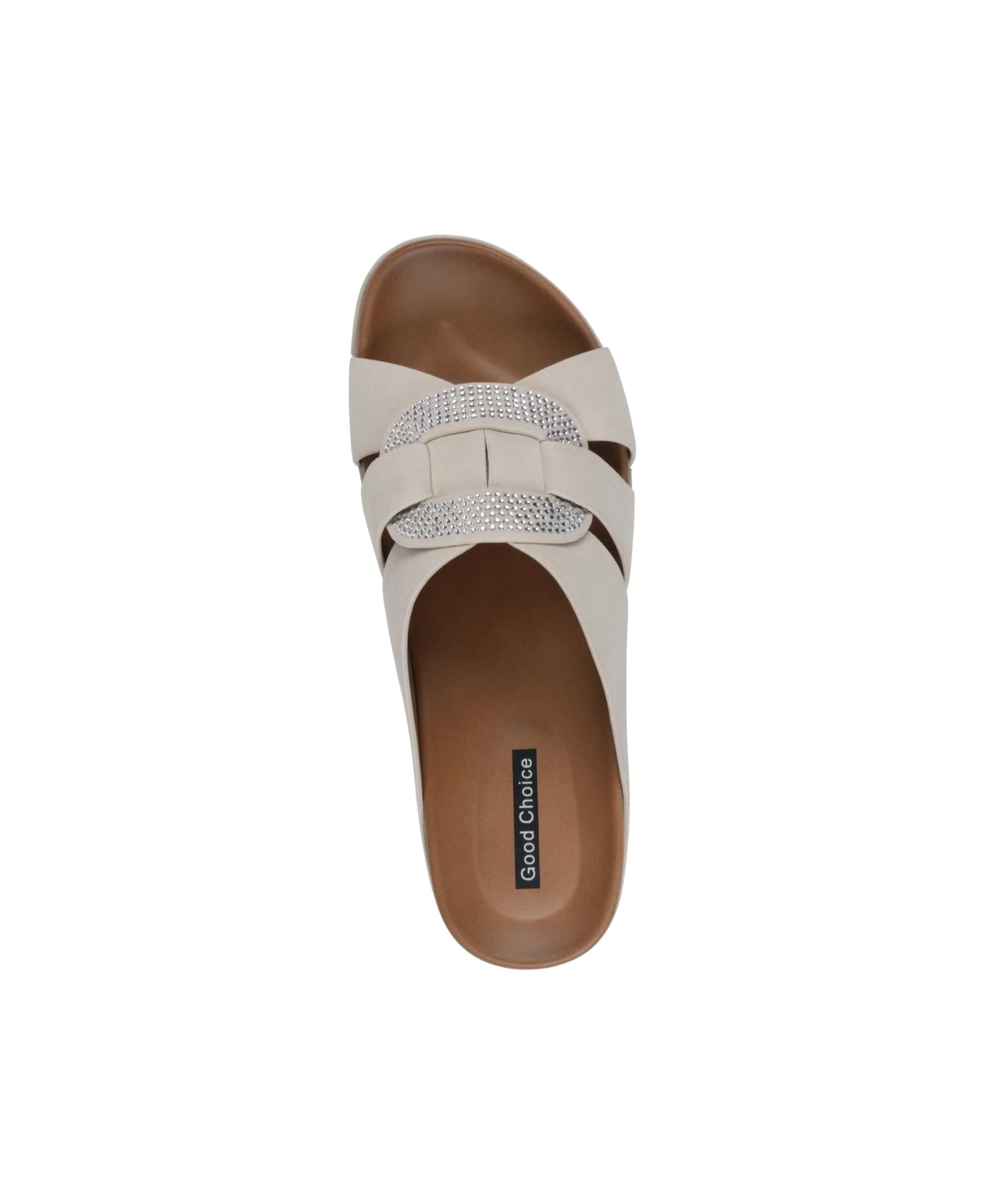 Women's Betsy Nude Embellished Comfort Sandals - Image 3