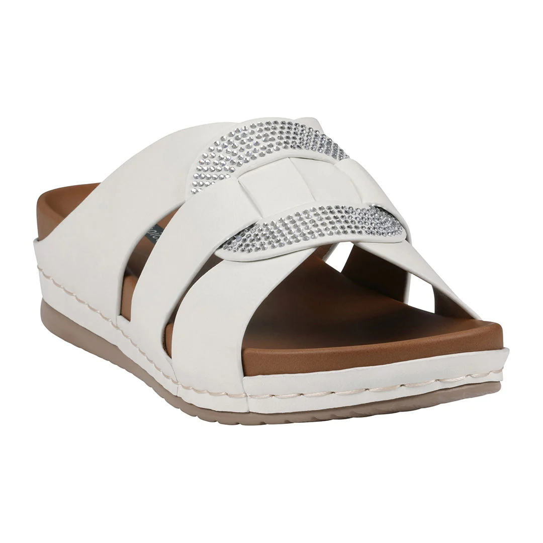 Women's Betsy Nude Embellished Comfort Sandals - Image 6