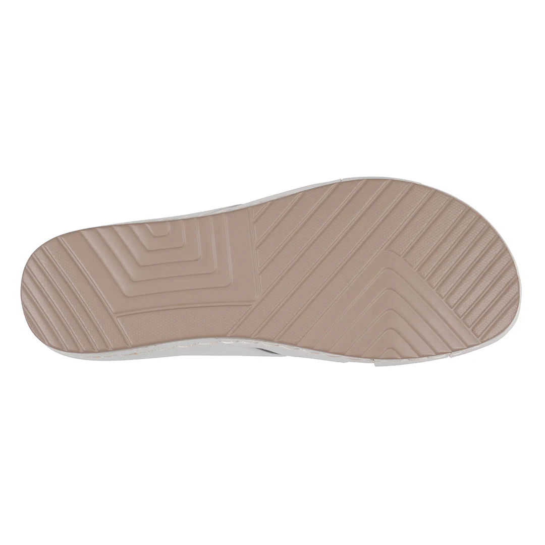 Women's Betsy White Embellished Comfort Sandals - Image 5