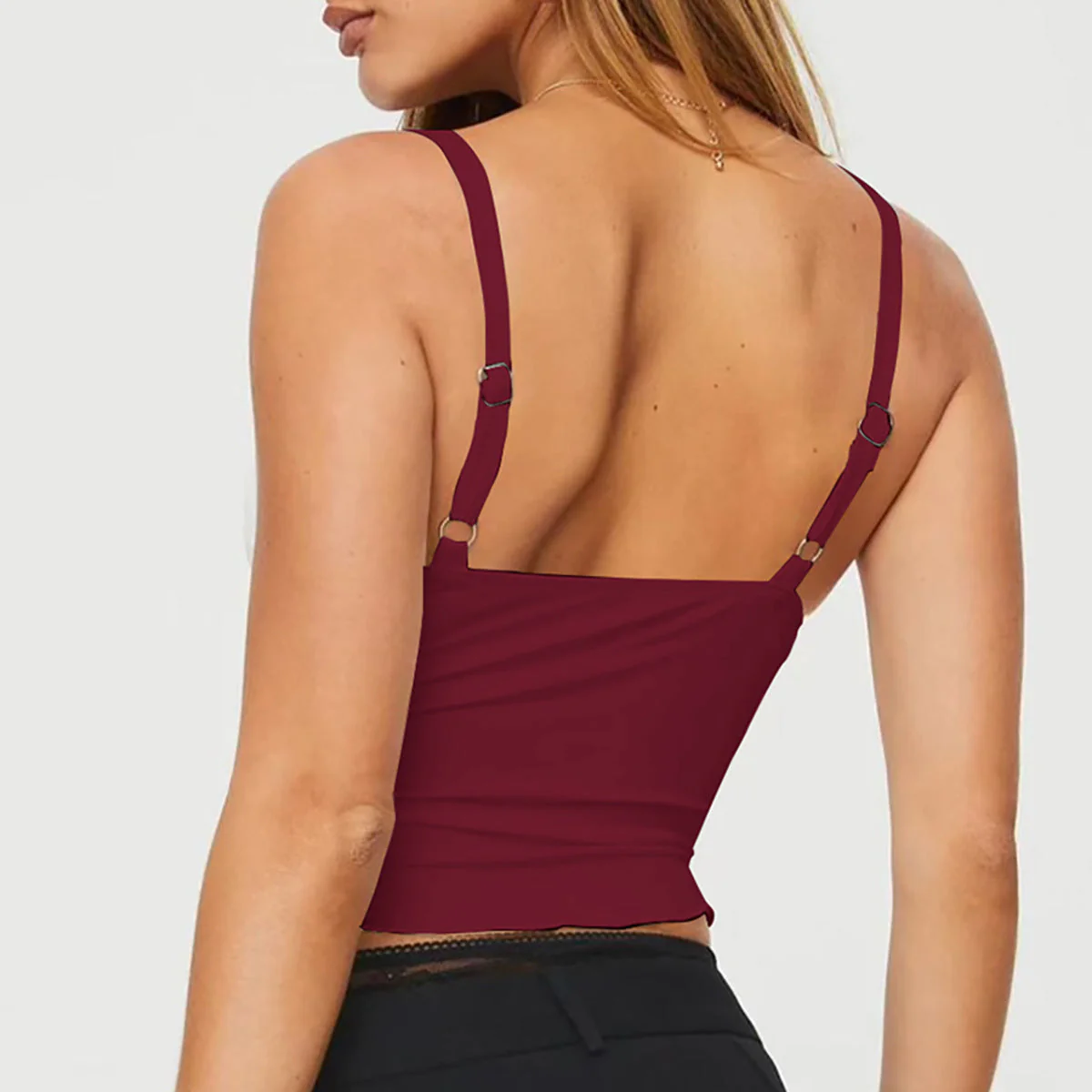 🎀 Women's Bow Camisole Backless Tank – Waist-Defining Elegance - Image 6