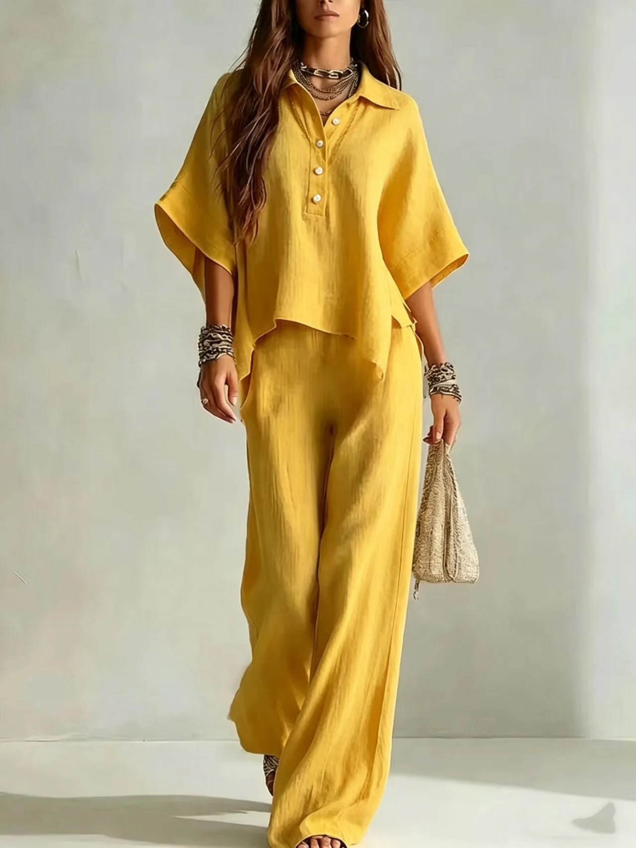 Women's Casual Sleeveless Top & Full-Length Pants Two-Piece Set - Image 23