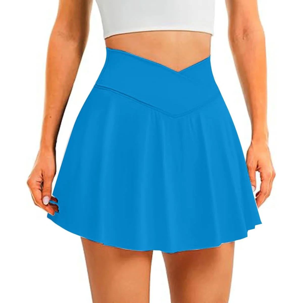 Women's Crossover High Waist Tennis Skirt - Image 14