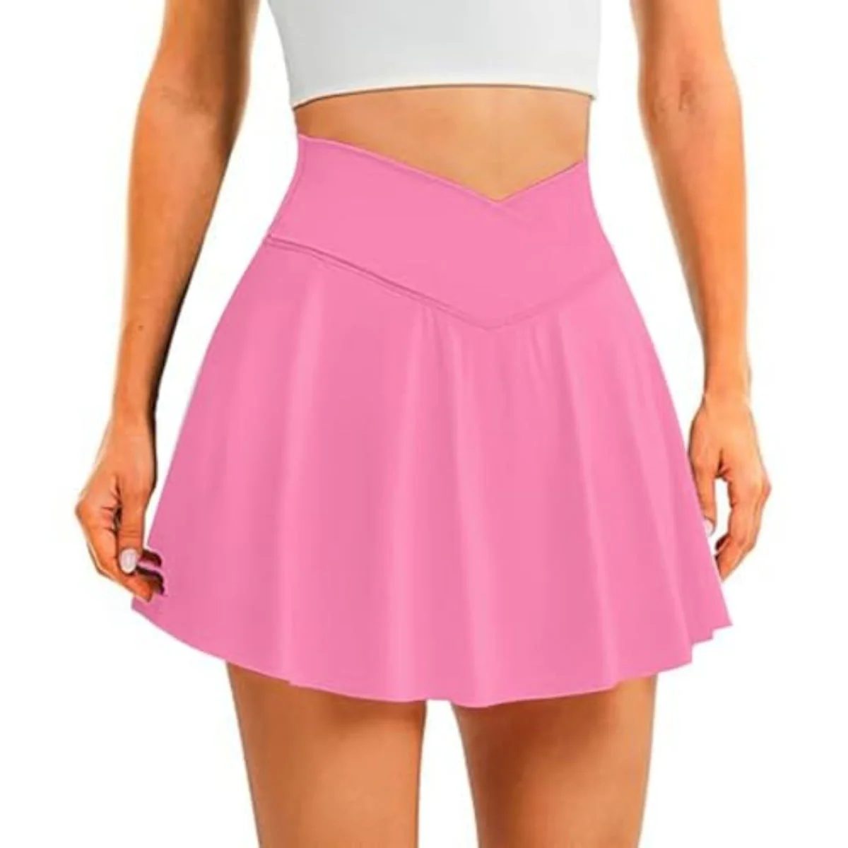 Women's Crossover High Waist Tennis Skirt - Image 8