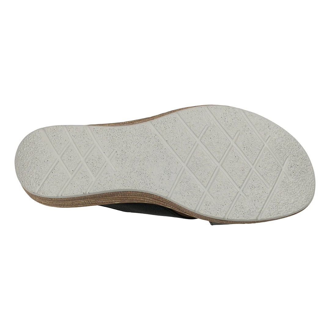 Women's Demi Black Wedge Sandals - Image 3