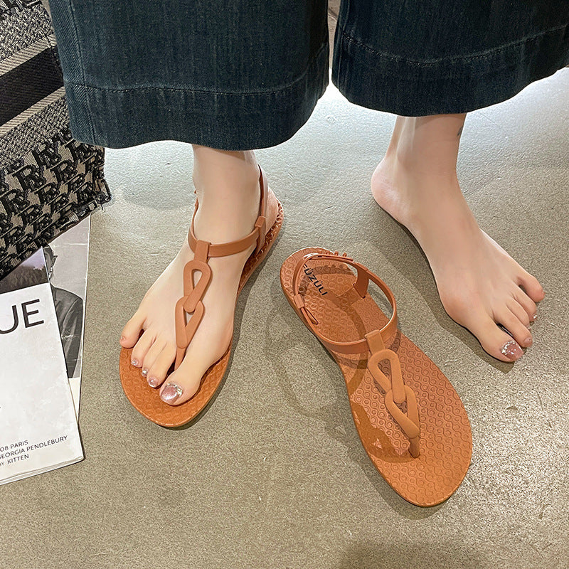 Women's Flat Buckle Strap Sandals - Image 7