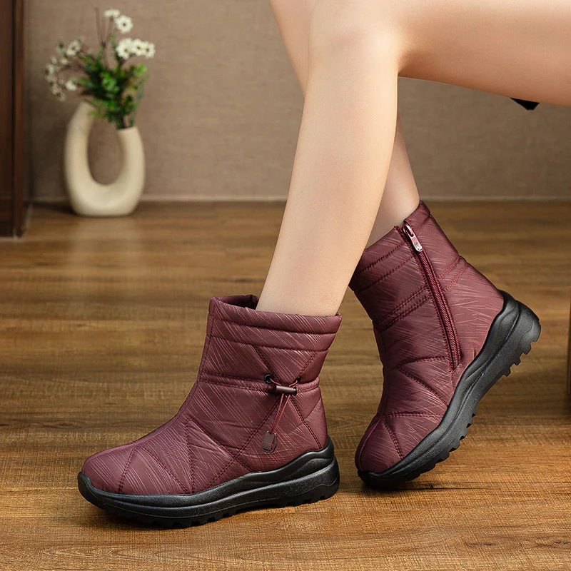 Women's Fleece-lined Waterproof Anti-slip Snow Boots - Image 9
