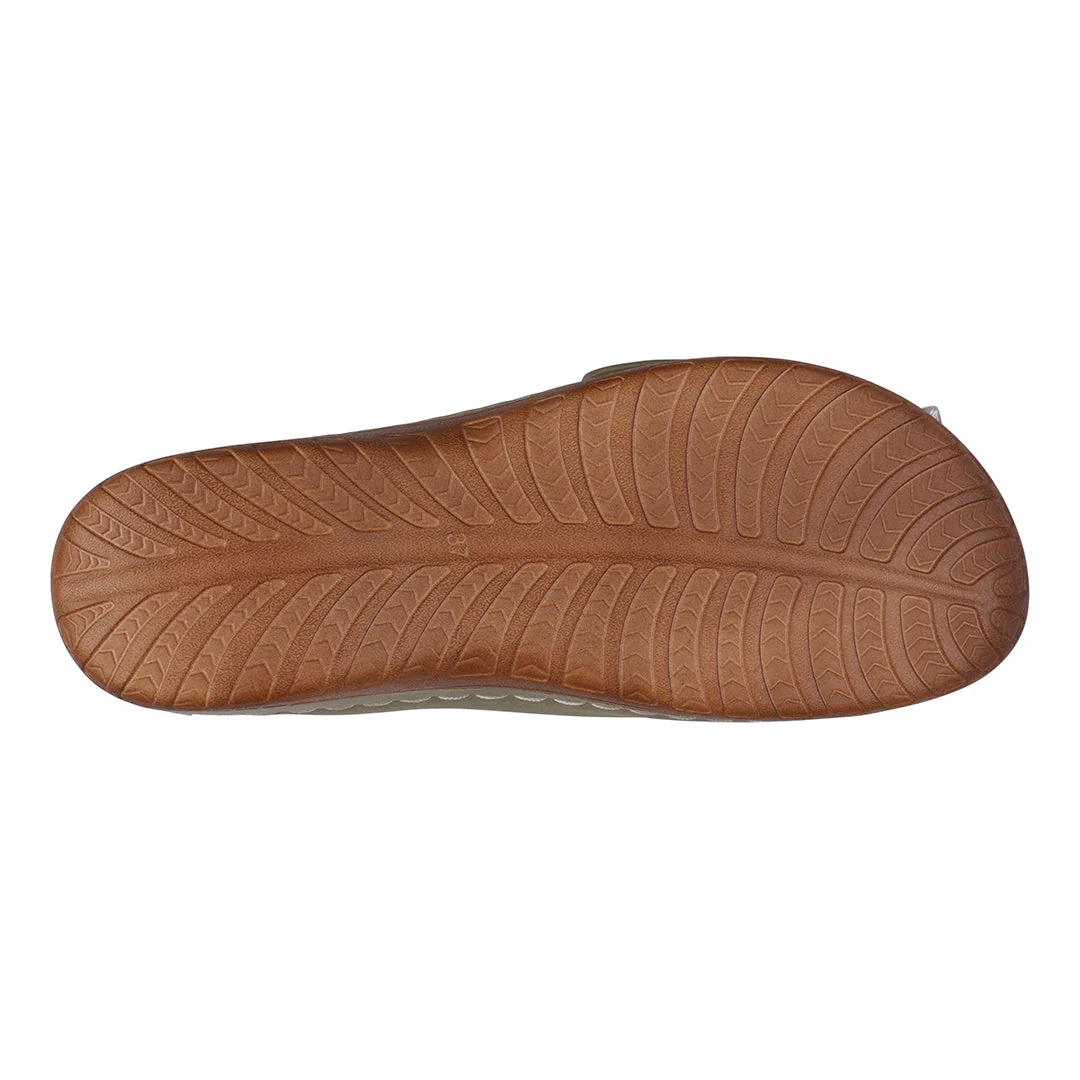 Women's Hamden Green Buckled Flat Sandals - Image 3