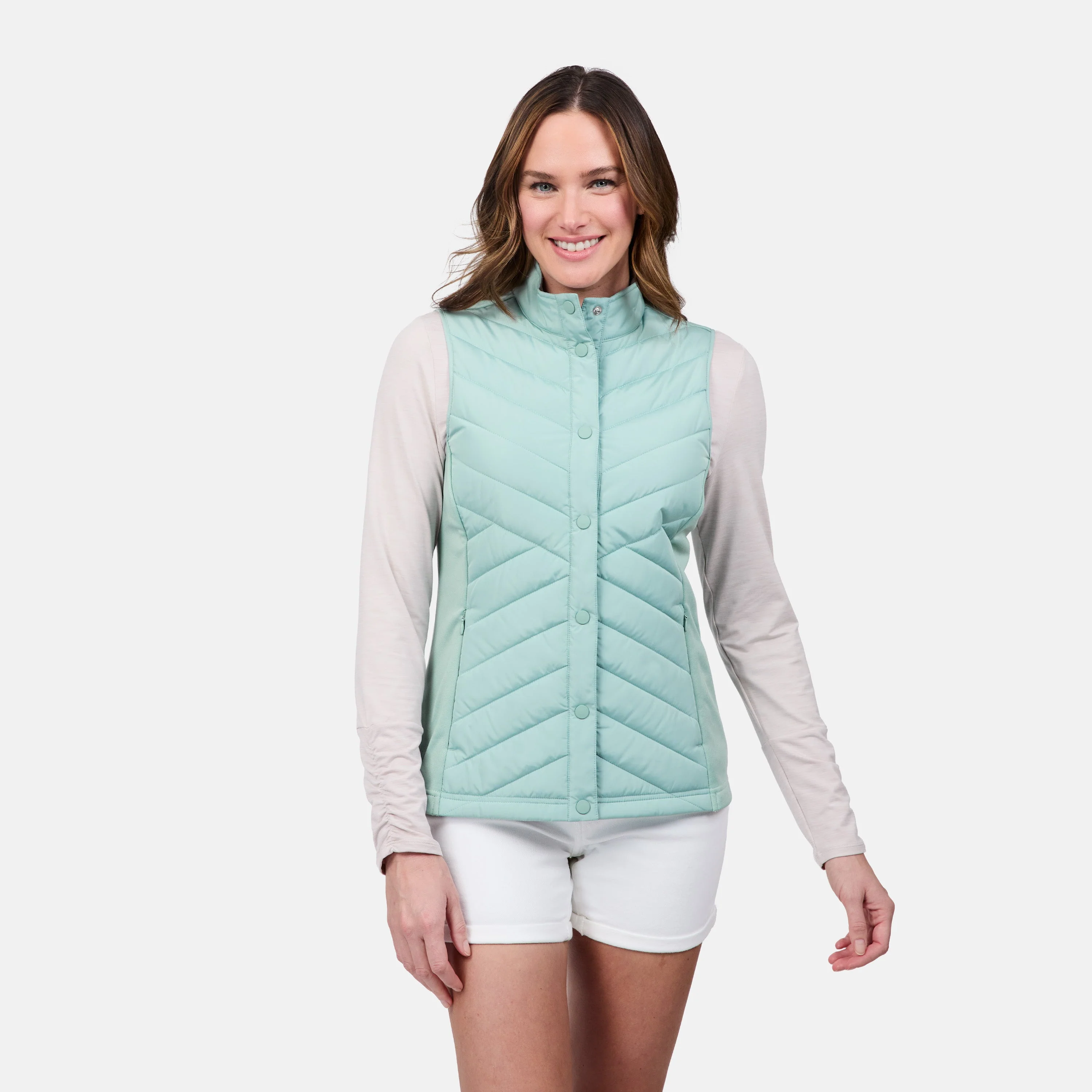 Women's Hybrid Button Front Vest - Image 15