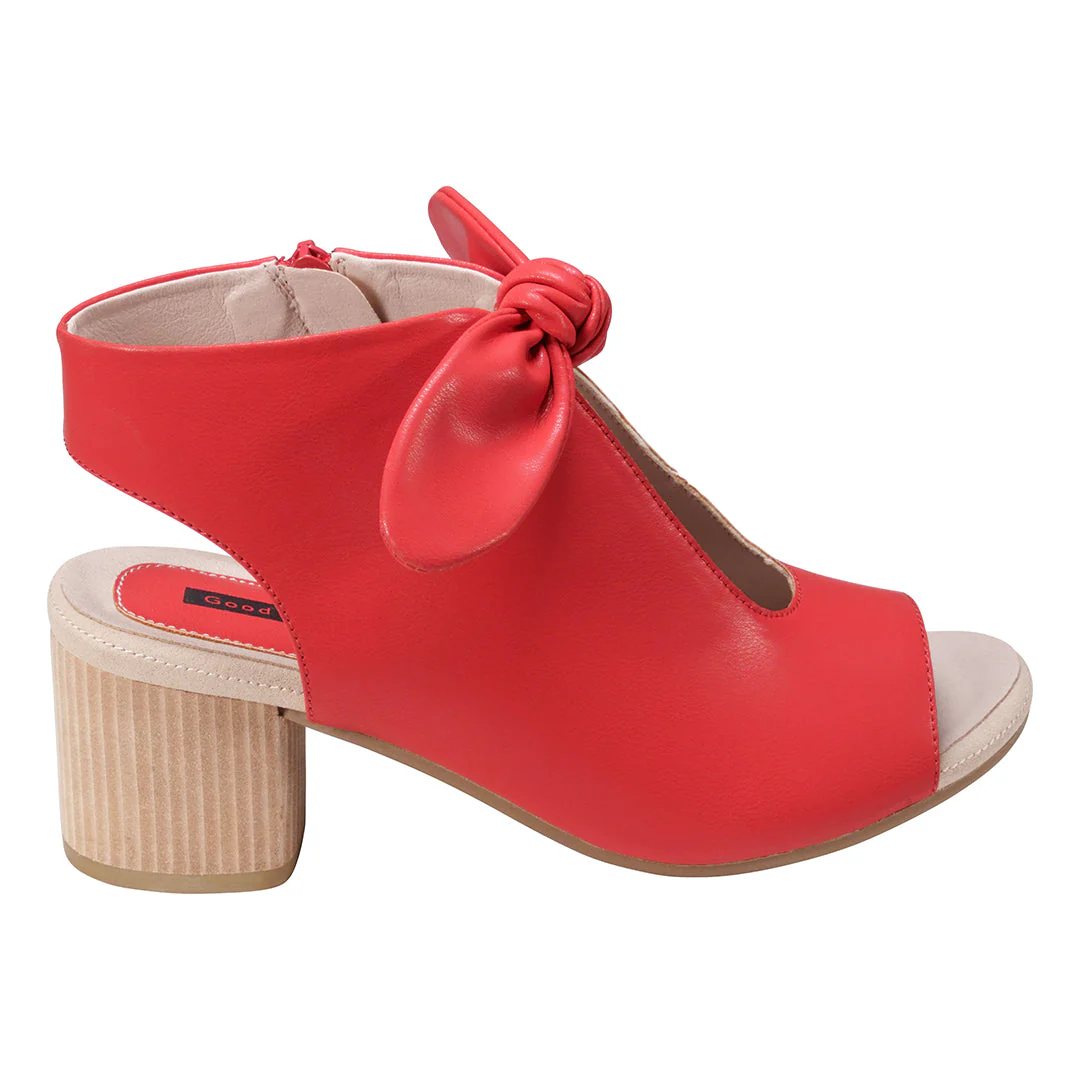 Women's Kimora Red Heeled Sandals - Image 7