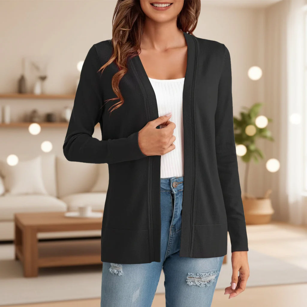 Women's Knitted Loose Cardigan Coat – 4 Colors S–XXL - Image 4
