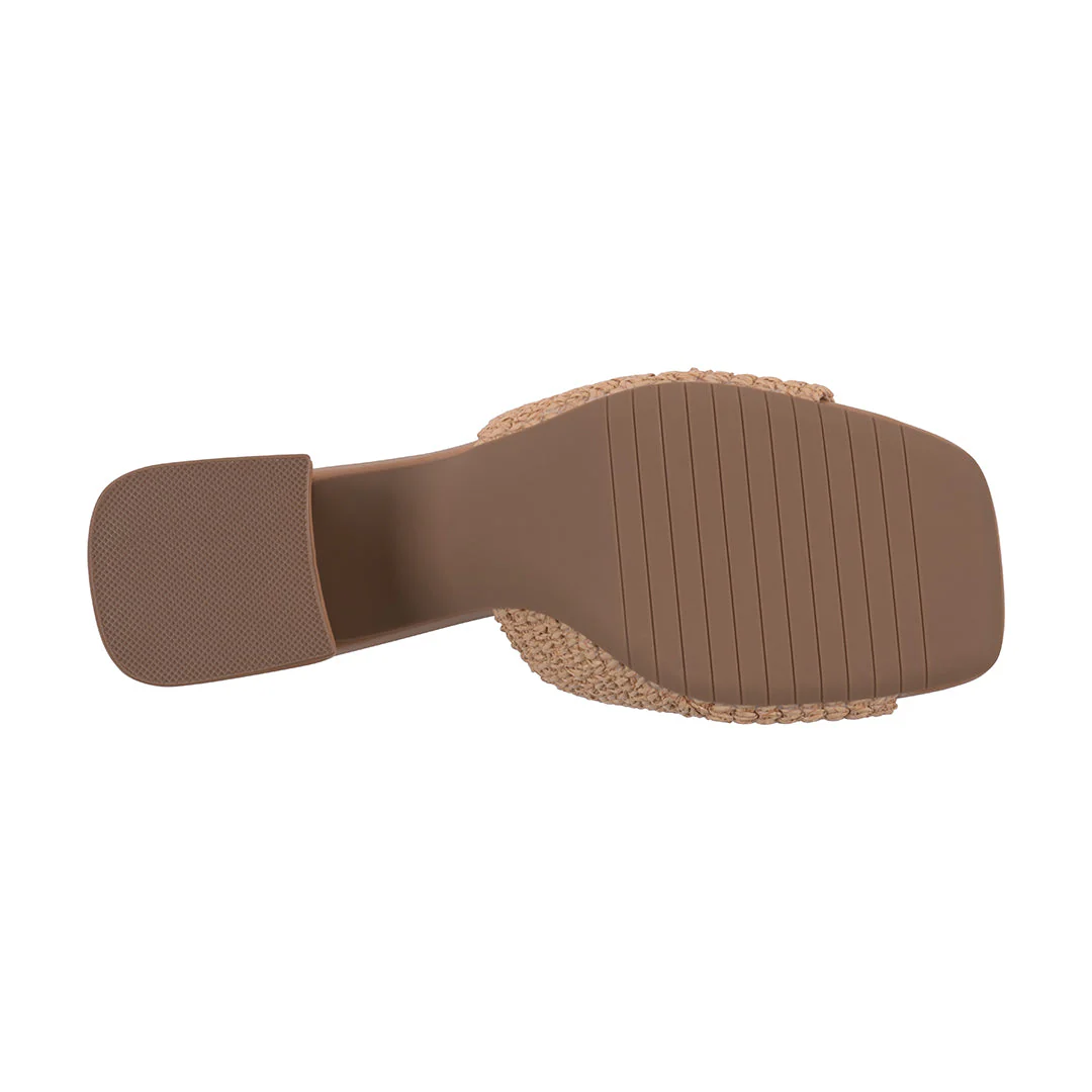 Women's Liza Natural Woven Heeled Sandals - Image 5