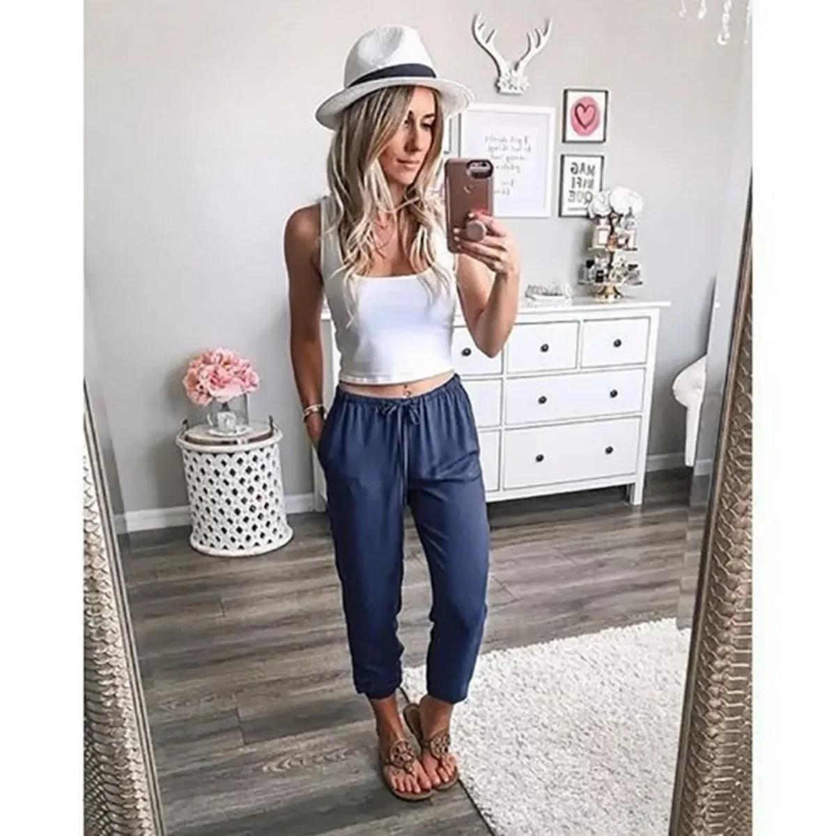 Women's Low Waist Casual Jogger Pants - Image 10
