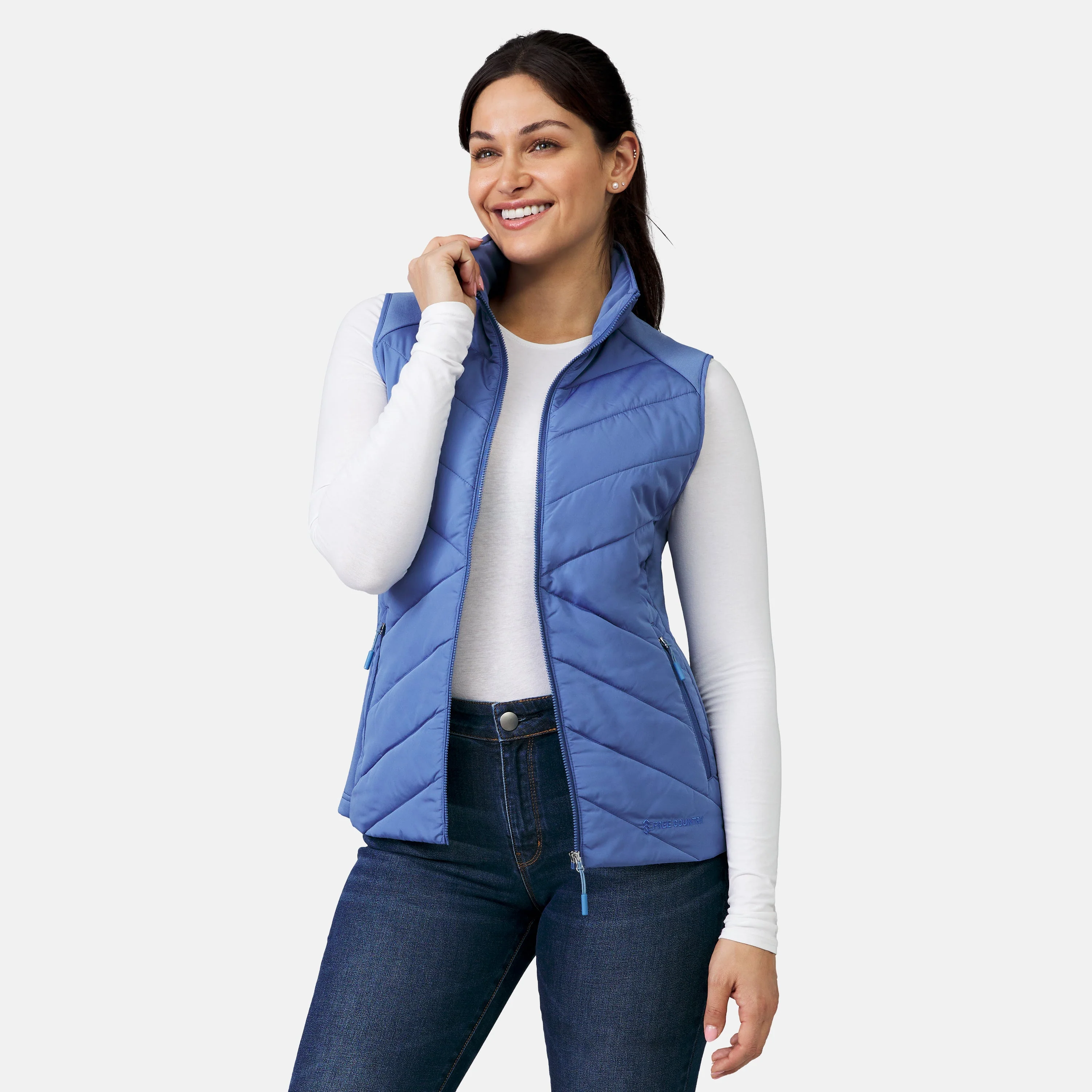 Women's Quilted Hybrid Vest - Image 9