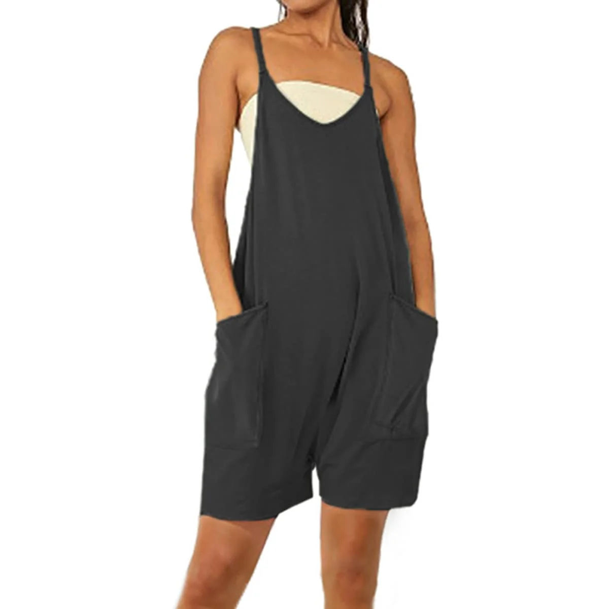 Women's Sleeveless Short Overalls - Image 2