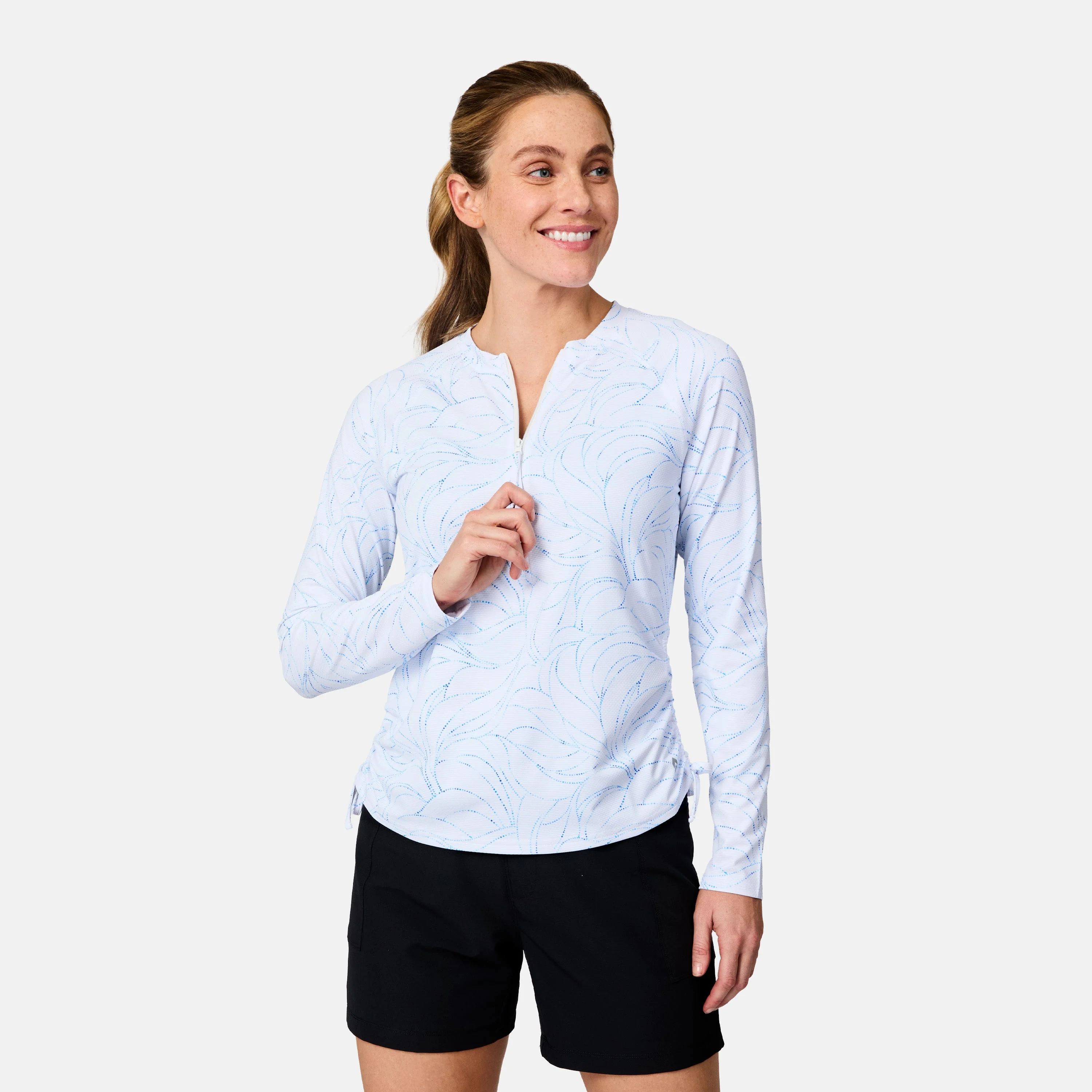 Women's SunFree Quarter Zip UPF Sunshirt - Image 11