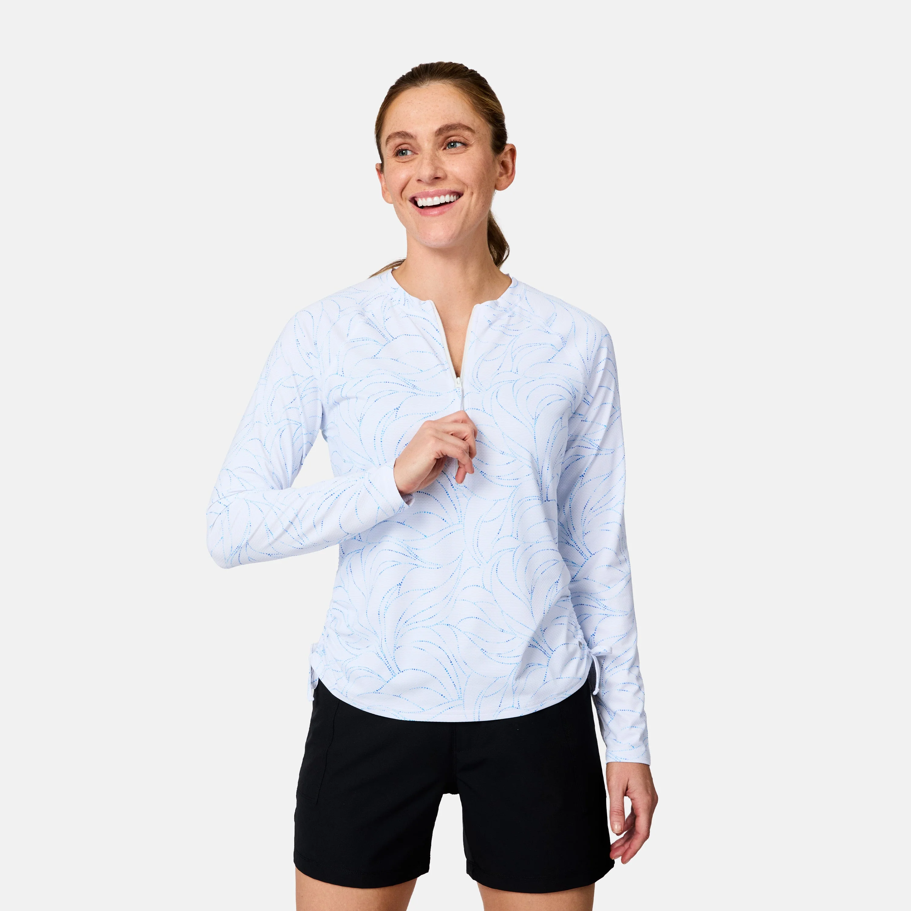 Women's SunFree Quarter Zip UPF Sunshirt - Image 12